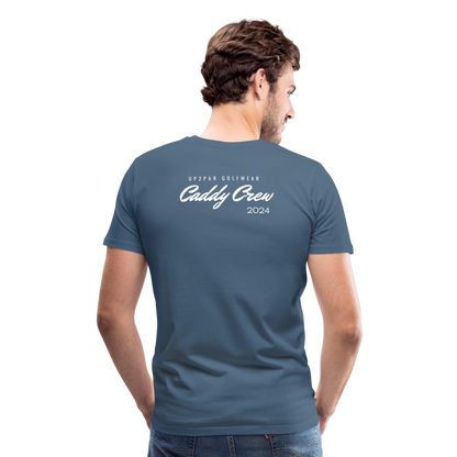 Golf T-Shirt Herren - CADDY - Blaugrau