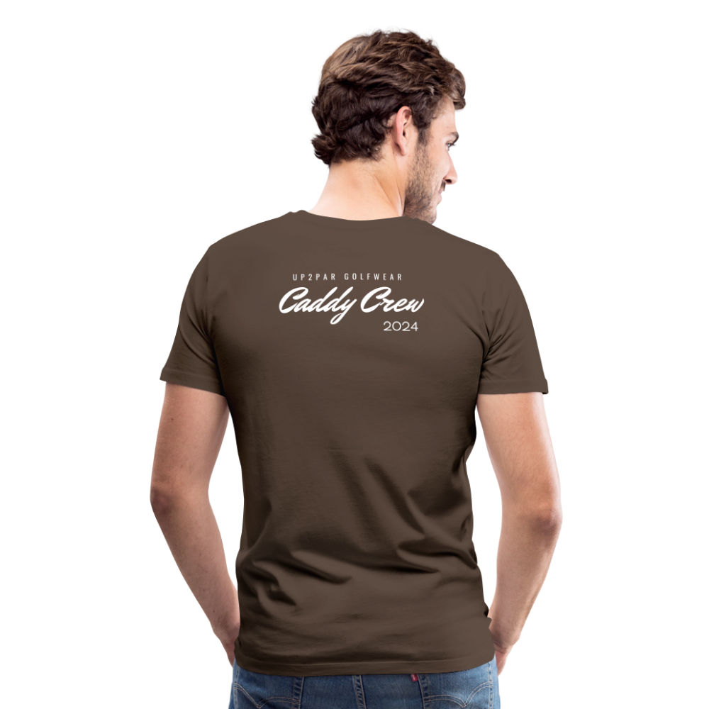 Golf T-Shirt Herren - CADDY - Edelbraun