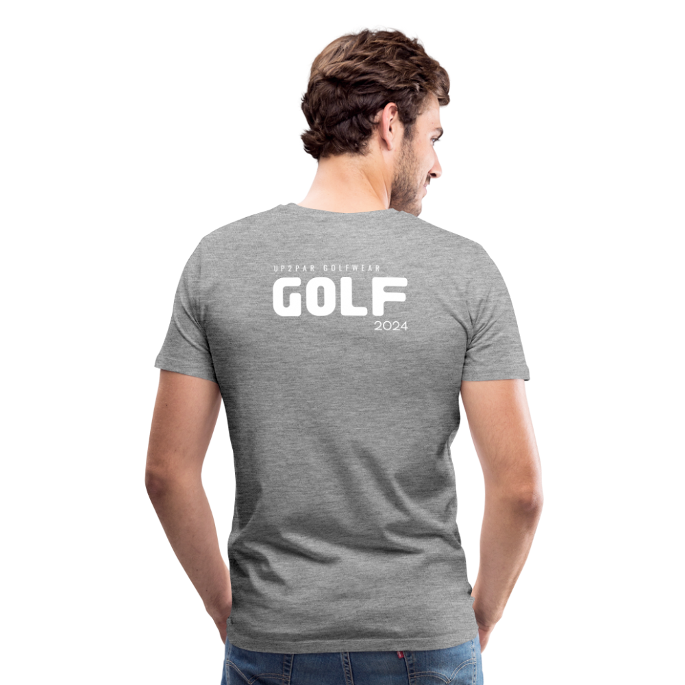 Golf T-Shirt Herren - GOLF - Grau meliert