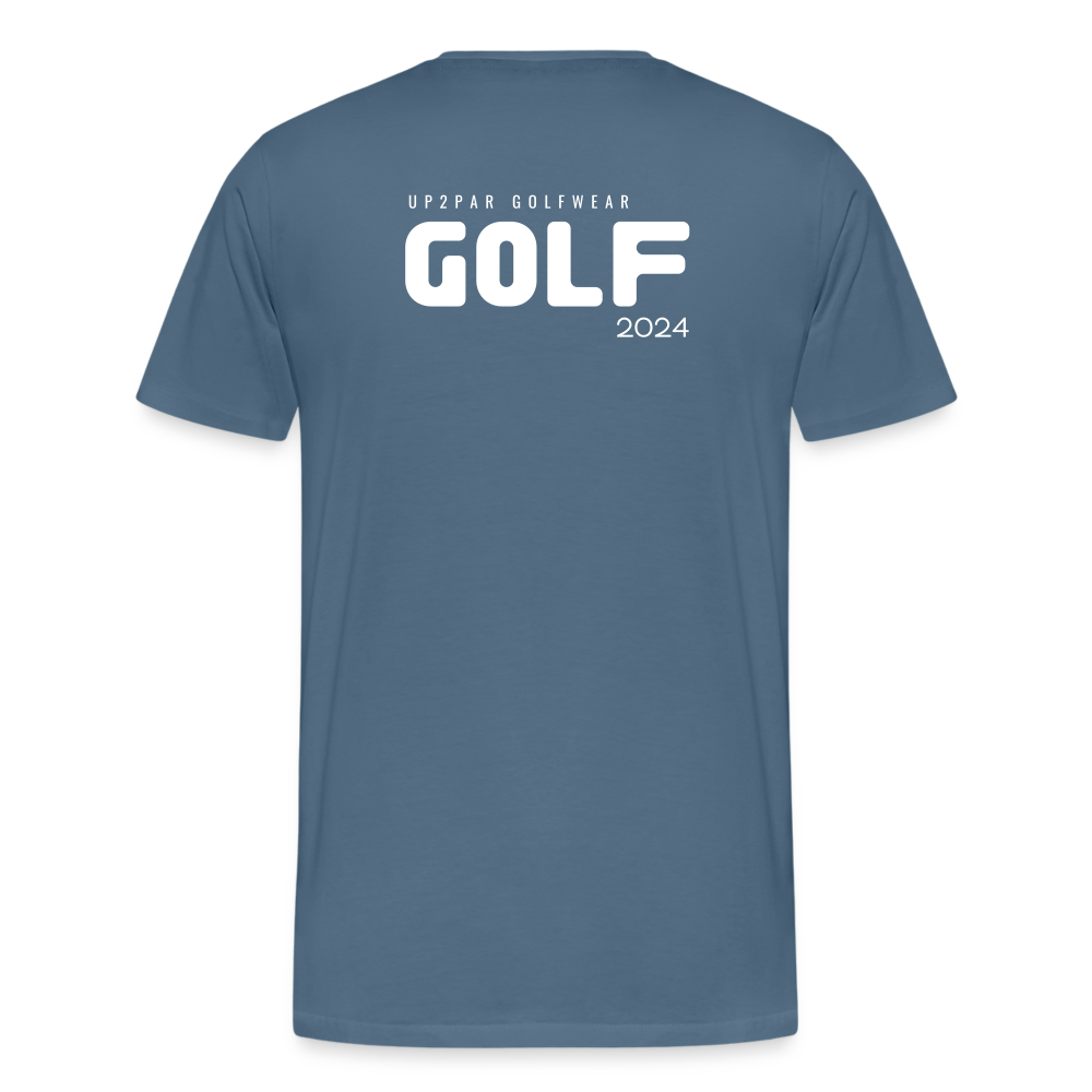 Golf T-Shirt Herren - GOLF - Blaugrau