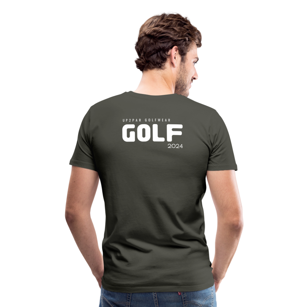 Golf T-Shirt Herren - GOLF - Asphalt