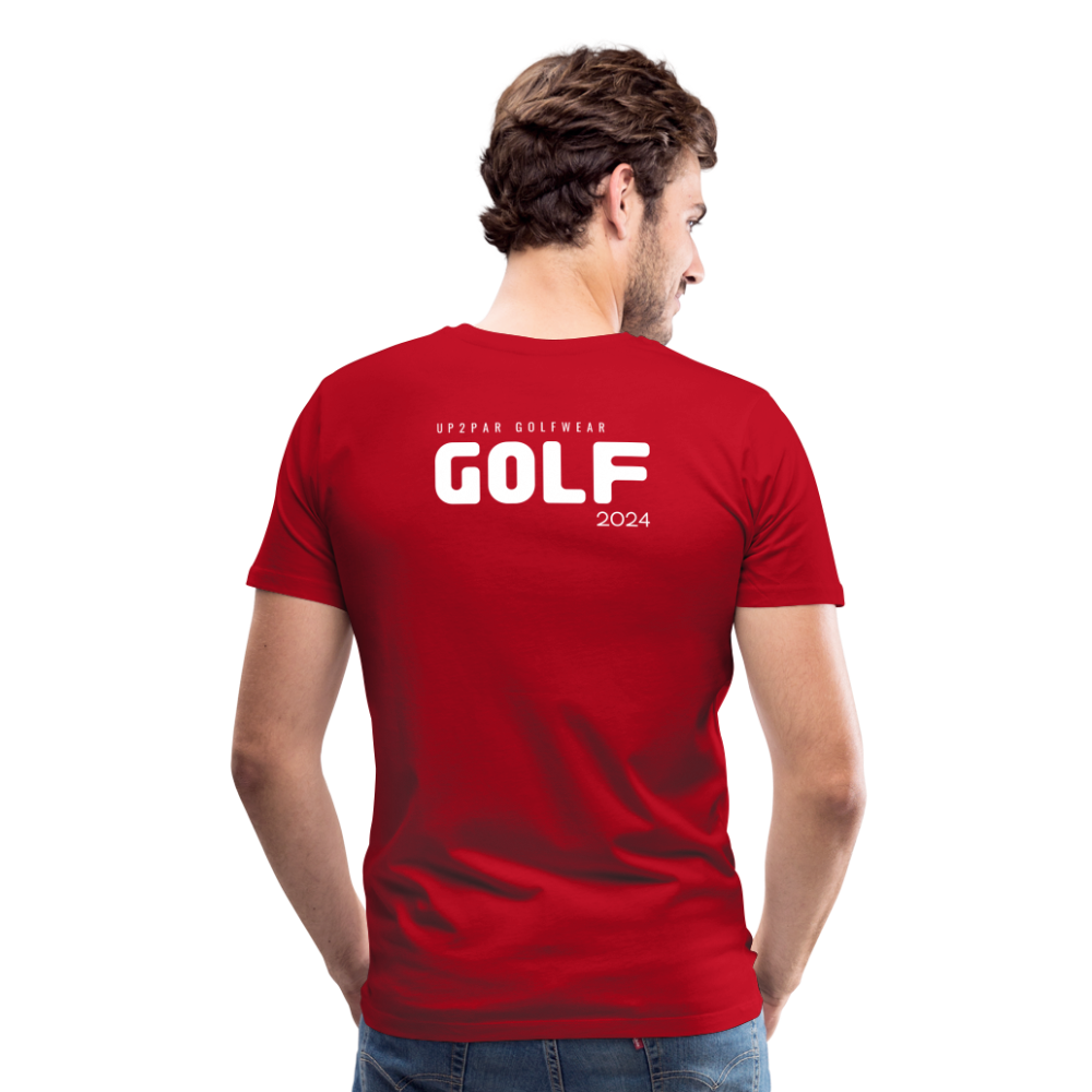 Golf T-Shirt Herren - GOLF - Rot