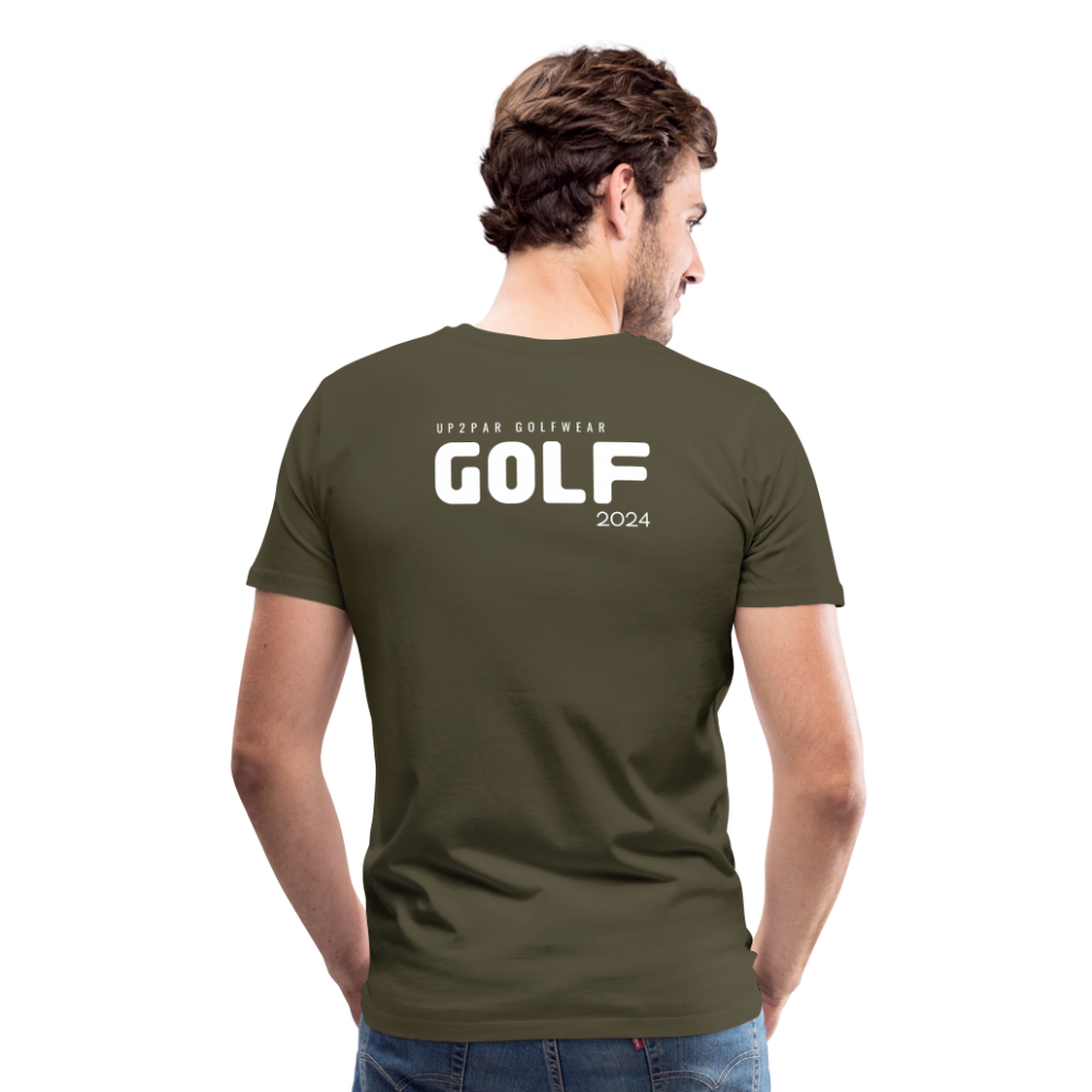 Golf T-Shirt Herren - GOLF - Khaki