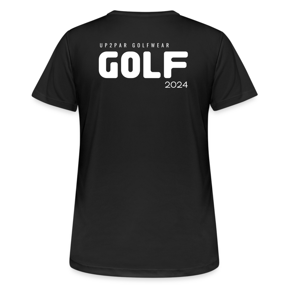 Golf T-Shirt Damen  atmungsaktiv - GOLF - Schwarz