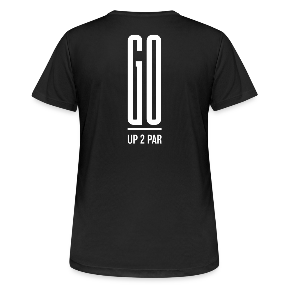 Golf T-Shirt Damen  atmungsaktiv - GO - Schwarz