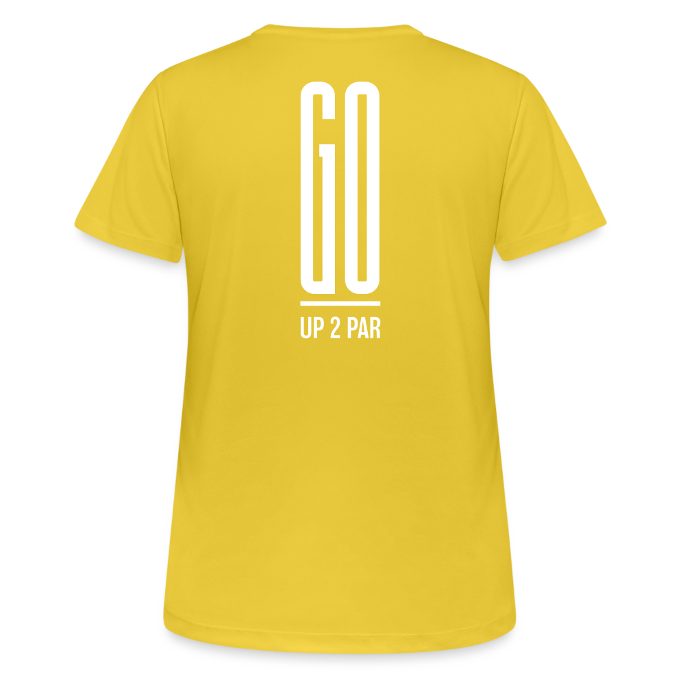 Golf T-Shirt Damen  atmungsaktiv - GO - Sonnengelb