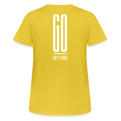 Golf T-Shirt Damen  atmungsaktiv - GO - Sonnengelb