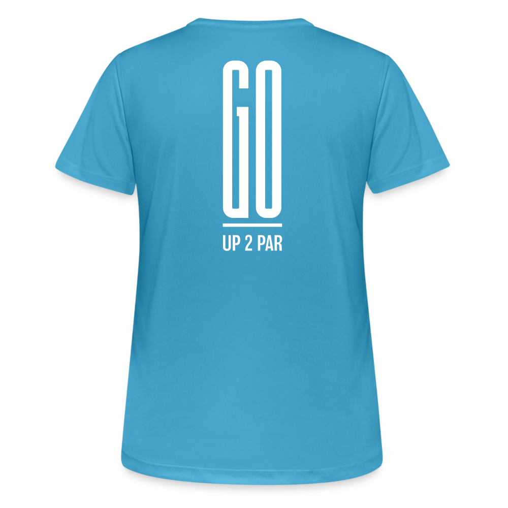 Golf T-Shirt Damen  atmungsaktiv - GO - Saphirblau