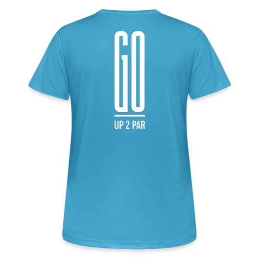 Golf T-Shirt Damen  atmungsaktiv - GO - Saphirblau