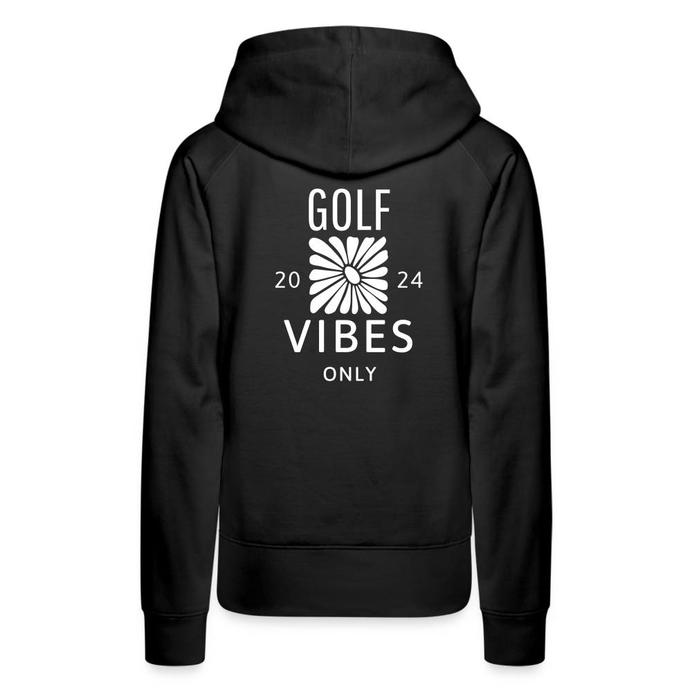 Golf Hoodie Damen - VIBES - Schwarz