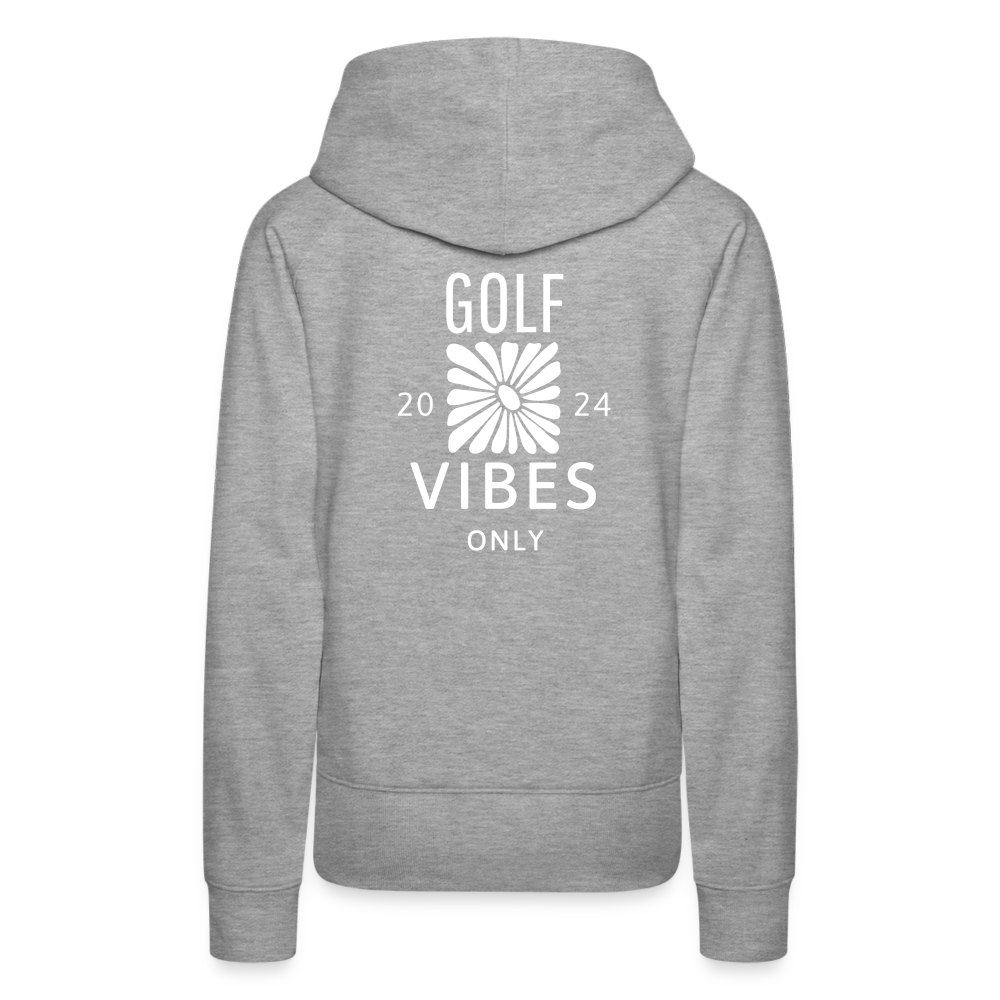 Golf Hoodie Damen - VIBES - Grau meliert