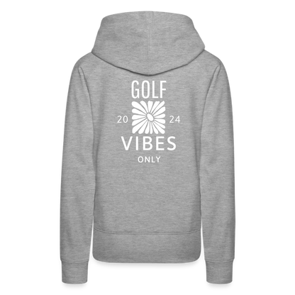 Golf Hoodie Damen - VIBES - Grau meliert