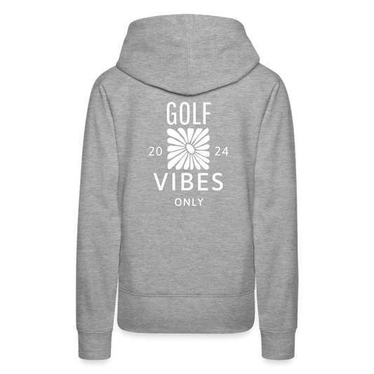 Golf Hoodie Damen - VIBES - Grau meliert