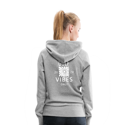 Golf Hoodie Damen - VIBES - Grau meliert