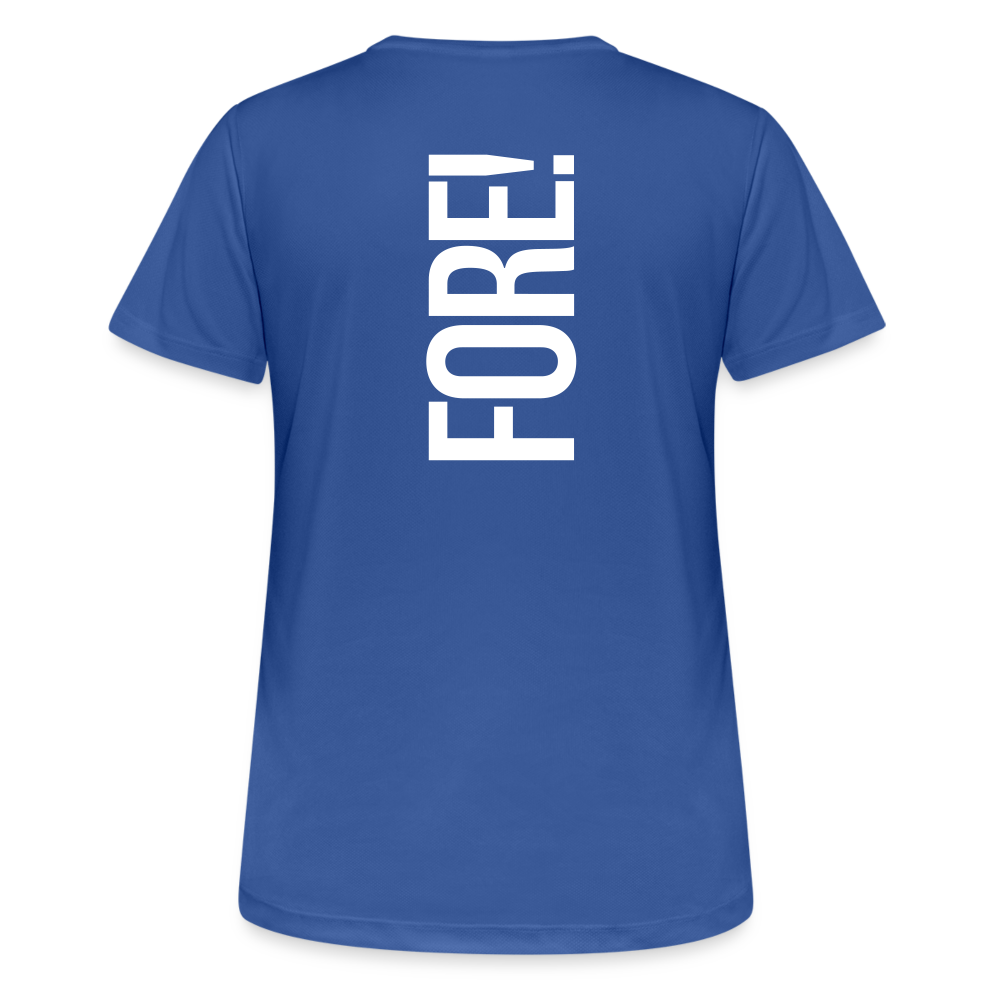 Golf T-Shirt Damen  atmungsaktiv - FORE - Royalblau