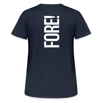 Golf T-Shirt Damen  atmungsaktiv - FORE - Dunkelnavy