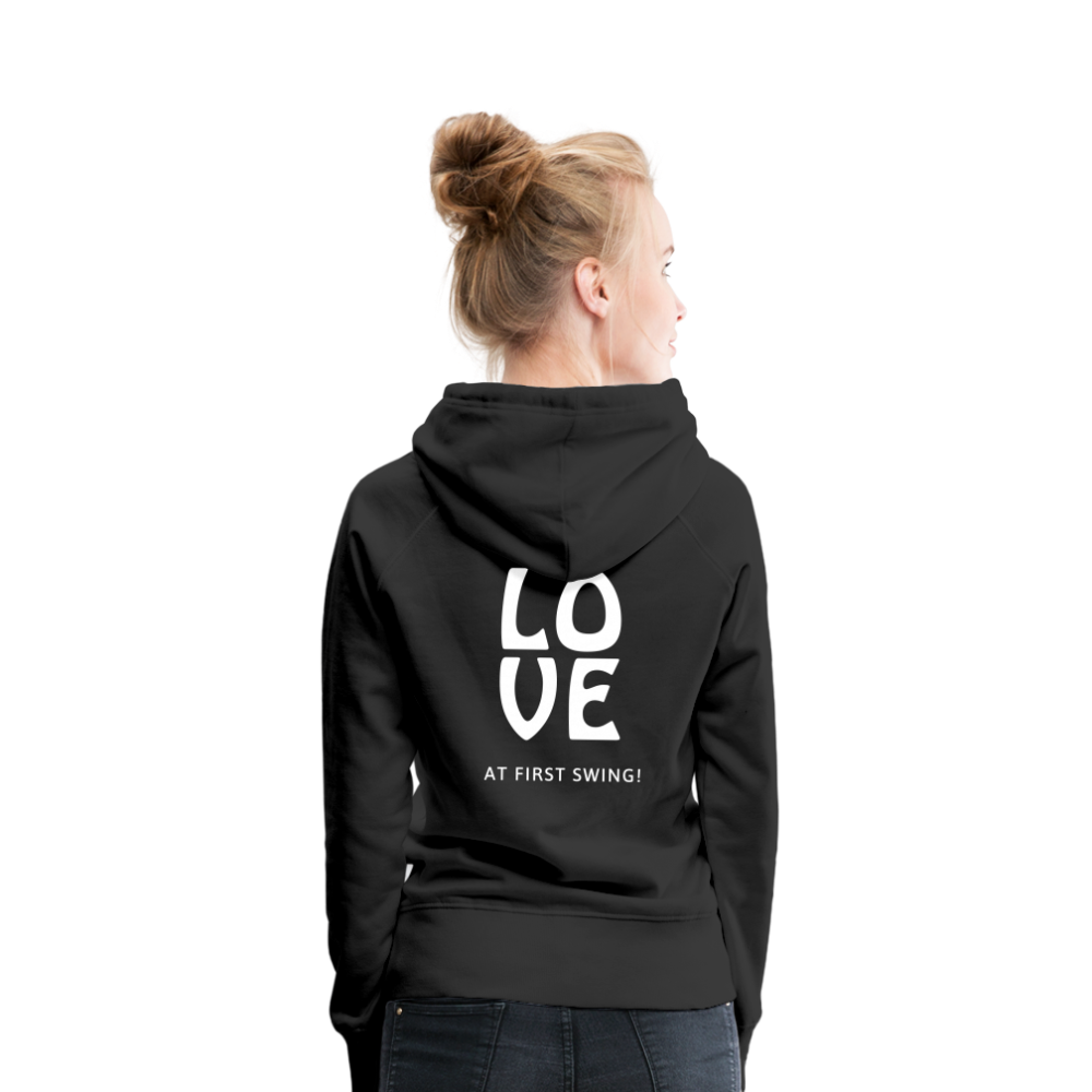 Golf Hoodie Damen - Love - Schwarz