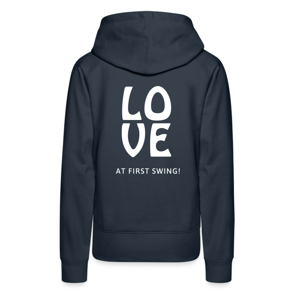 Golf Hoodie Damen - Love - Navy