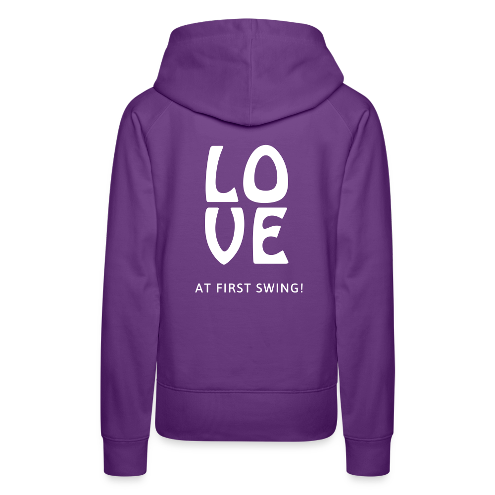 Golf Hoodie Damen - Love - Purple