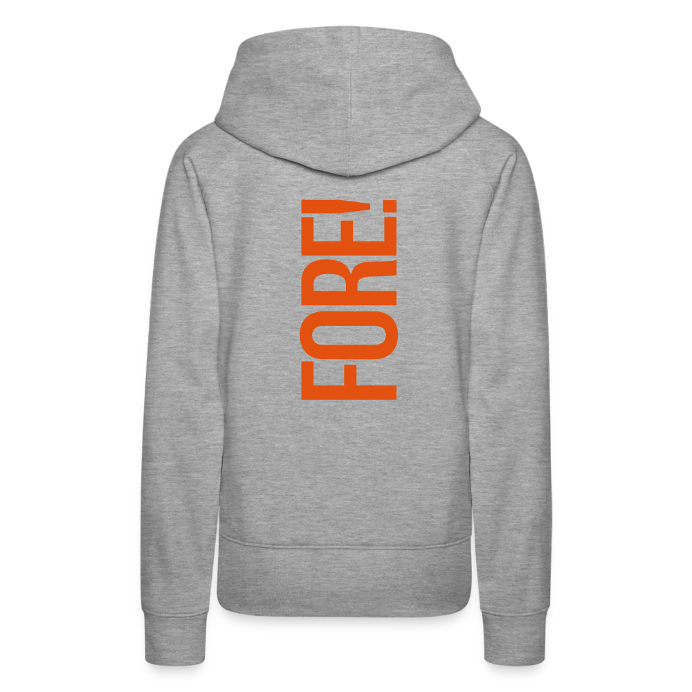 Damen Hoodie FORE - Grau meliert