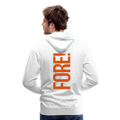 Golf Hoodie Herren - FORE - Weiß