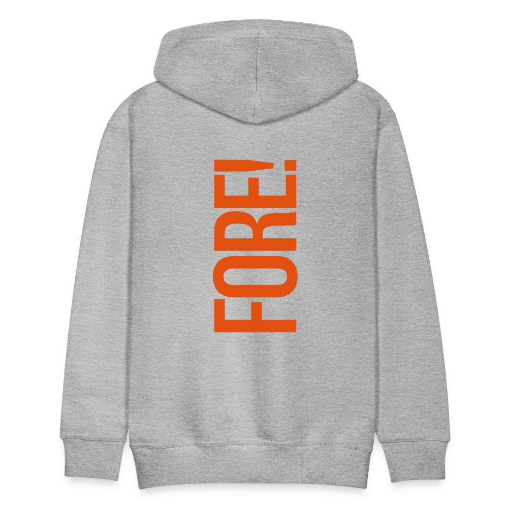 Golf Hoodie Herren - FORE - Grau meliert