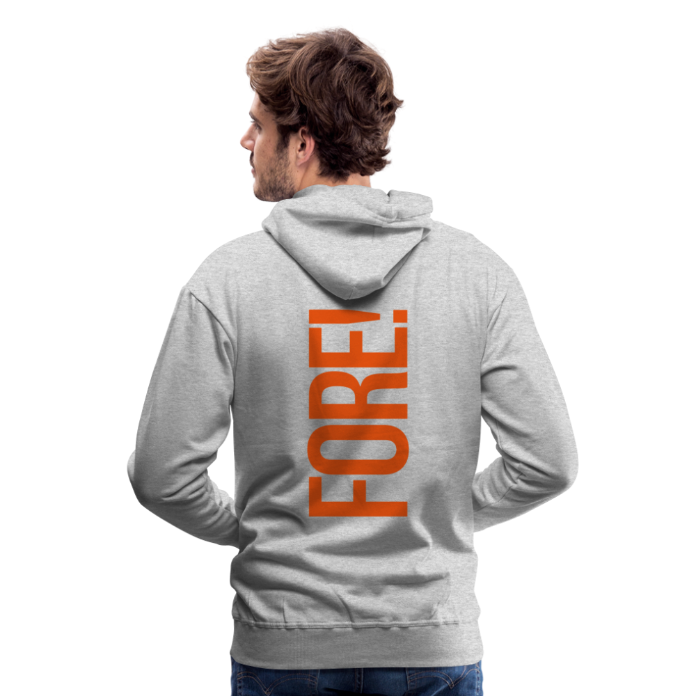 Golf Hoodie Herren - FORE - Grau meliert