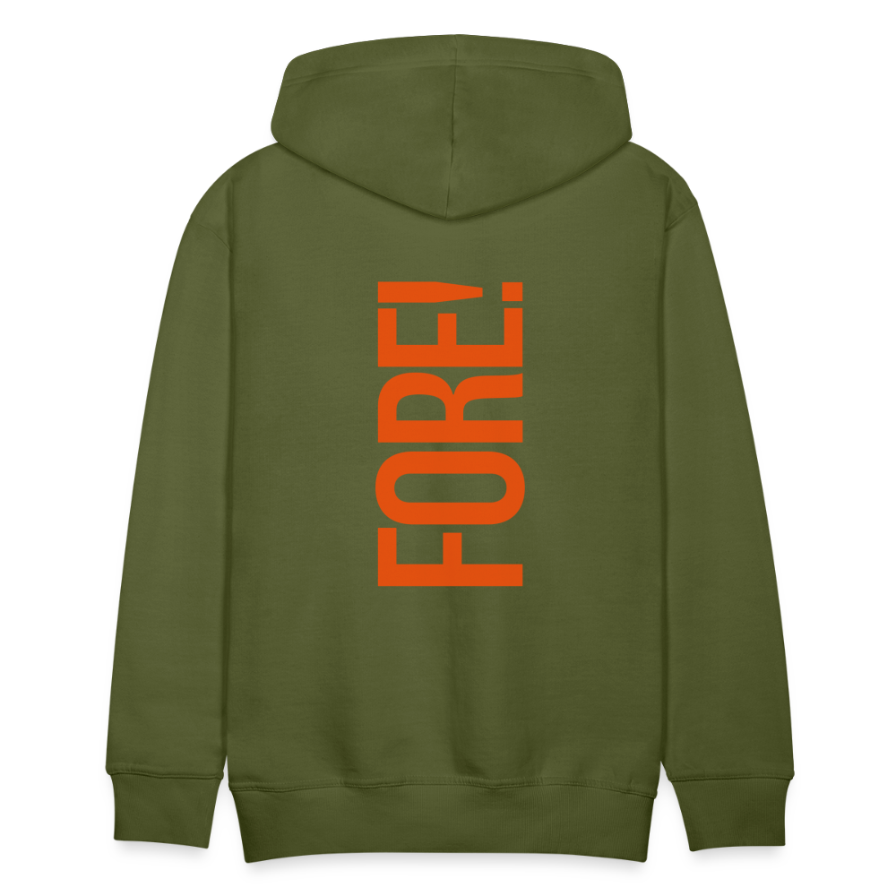 Golf Hoodie Herren - FORE - Olivgrün