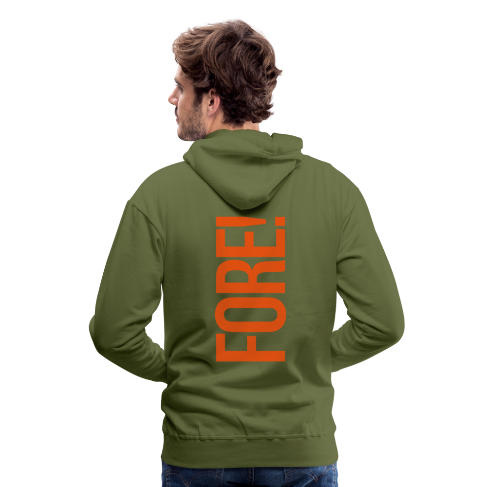 Golf Hoodie Herren - FORE - Olivgrün