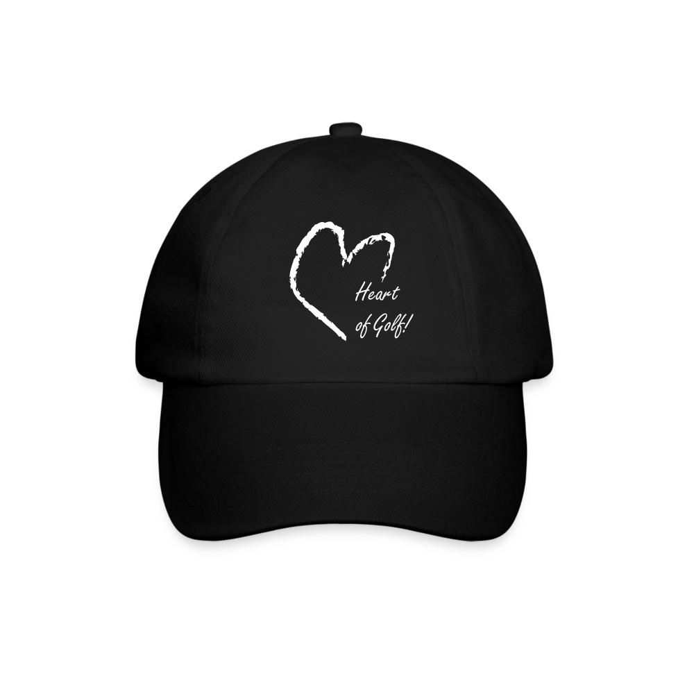 Golf Cap HEART - Schwarz/Schwarz