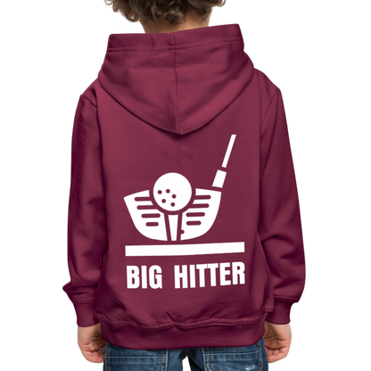 Kids Hoodie BIG HITTER - Bordeaux